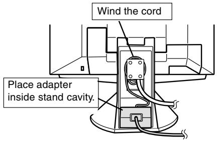 SHARP LL-T1810A - Connecting the monitor to a power source - 6