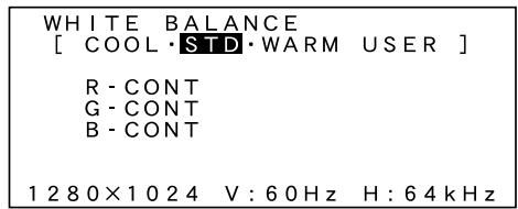 SHARP LL-T1810A - MENU 3:WHITE BALANCE (BILANCIAMENTO DEL BIANCO) - 1