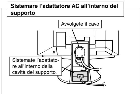 SHARP LL-T1810A - Collegamento del monitor ad una sorgente di alimentazione elettrica - 6