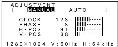 SHARP LL-T1810A - MENU 1:ADJUSTMENT (RéGLAGE) - 1