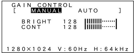 SHARP LL-T1810A - MENU 2: GAIN CONTROL (CONTROLLO DEL GUADAGNO) - 1