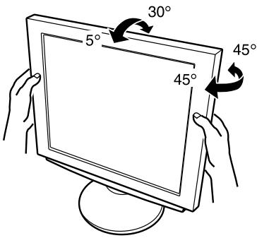 SHARP LL-T1810A - Réglage de l'angle du moniteur - 1