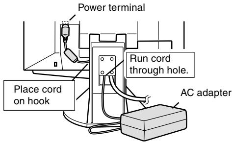 SHARP LL-T1810A - Connecting the monitor to a power source - 3
