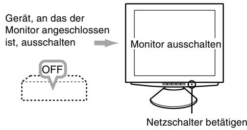 SHARP LL-T1810A - Ausschalten des Monitors - 1