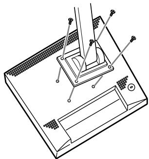 SHARP LL-T18A1 - Comment fixer le bras ou le support - 4