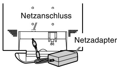 SHARP LL-T18A1 - Anschließen des Monitors an eine Stromquelle - 1