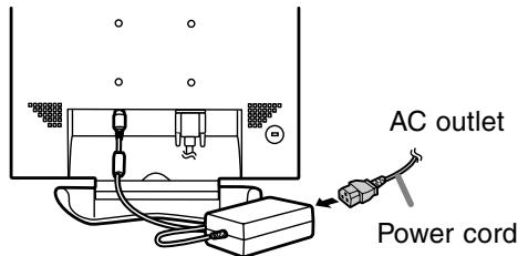 SHARP LL-T18A1 - Connecting the monitor to a power source - 2