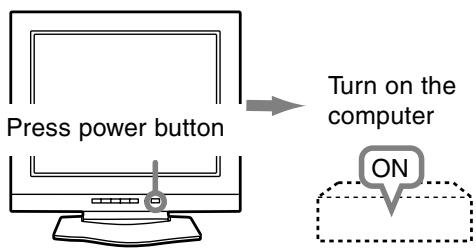 SHARP LL-T18A1 - Turning the power on - 1