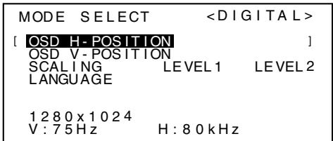 SHARP LL-T18A1 - MODE SELECT Menu - 1