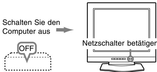 SHARP LL-T18A1 - Ausschalten des Monitors - 1
