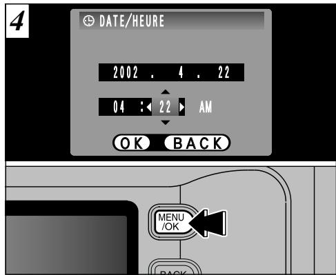 FUJIFILM F401 ZOOM - MISE SOUS ET HORS TENSION • REGLAGE DE LA DATE ET DE L'HEURE - 2