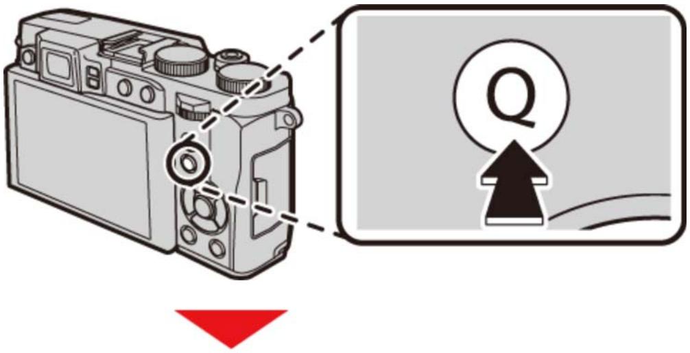 FUJIFILM X30 - Utilisation de la touche Q - 1