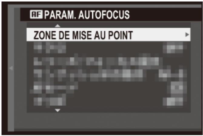 FUJIFILM X30 - Utilisation du menu prise de vues - 2