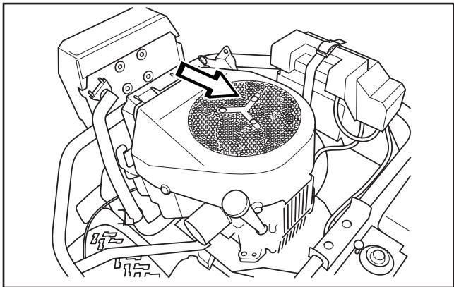 HUSQVARNA RIDER 15V2 - Contrôle de la prise d'air de refroidissement du moteur - 5