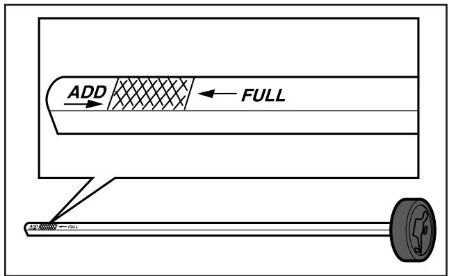 HUSQVARNA RIDER 15V2 - Contrôle du niveau d'huile du moteur - 2