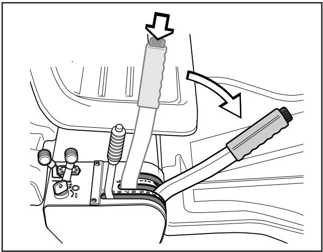 HUSQVARNA RIDER 15V2 - Levier de levage de l'unité de coupe - 2