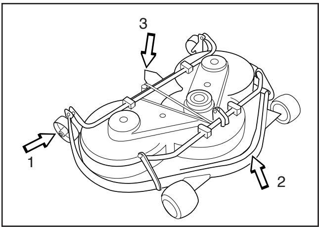 HUSQVARNA RIDER 15V2 - Montage de l'unité de coupe - 3