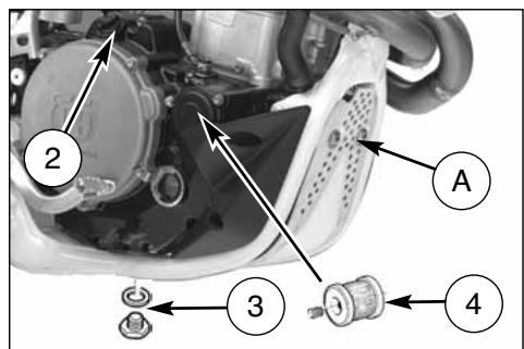 HUSQVARNA TE 310 - MOTOROLWECHSEL UND NETZFILTER-FILTER-EINSATZE REINIGUNG UND WECHSEL - 2