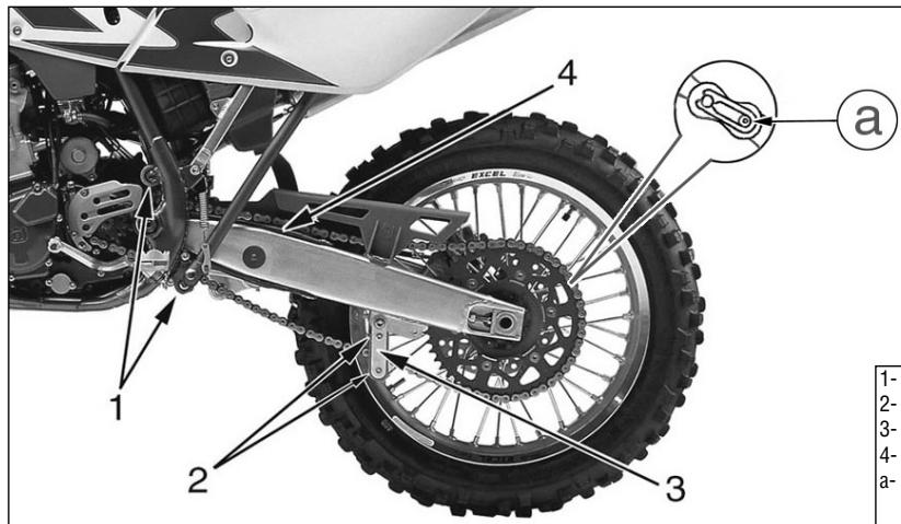 HUSQVARNA TE 310 - Kettenspanningsrolle, Kettenführungssrolle, Kettenführung, Kettenschuh - 1