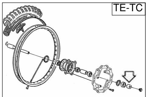 HUSQVARNA TE 310 - RIMONTAGGIO RUOTA ANTERIORE - 2