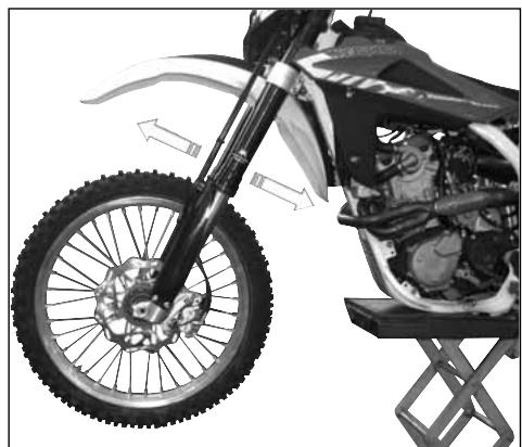 HUSQVARNA TE 310 - REGLAGE DU JEU DES PALIERS DU GUIDON - 1