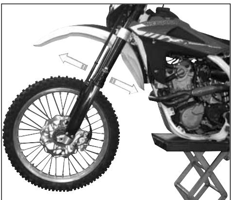 HUSQVARNA TE 310 - REGOLAZIONE ANGOLO DI STERZATA - 1