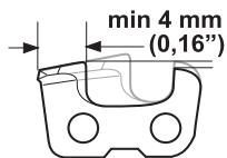 HUSQVARNA 323P4 - Affutage de la dent - 4