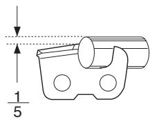 HUSQVARNA 323P4 - Généralités concernant l'affutage des dents - 7