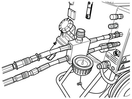 HUSQVARNA CS 2512 - Raccordement au groupe hydraulique - 1