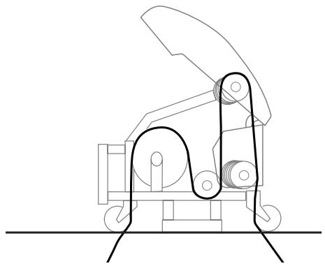 HUSQVARNA CS 2512 - Enfiler le câble - 4