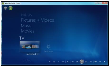 PACKARD BELL ONETWO PW.U7D - Windows Media Center (option) - 1