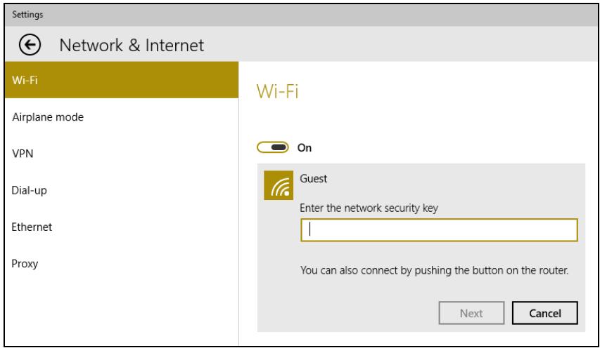 PACKARD BELL ONETWO XX.U9R - Si nécessaire, entrez le mot de passer du réseau. - 1