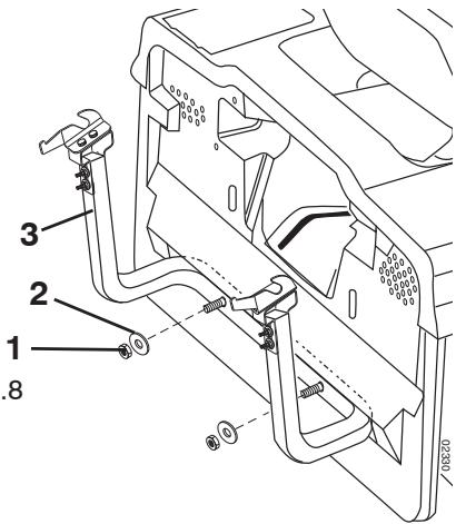 HUSQVARNA CTH 182T - Assemblage des composants du collecteur - 2