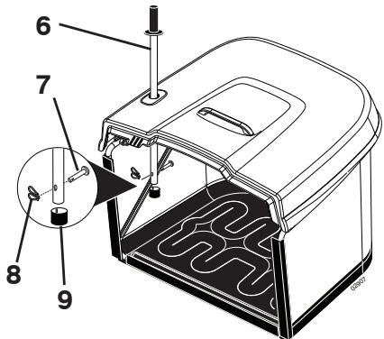 HUSQVARNA CTH 182T - Assemblage des composants du collecteur - 7