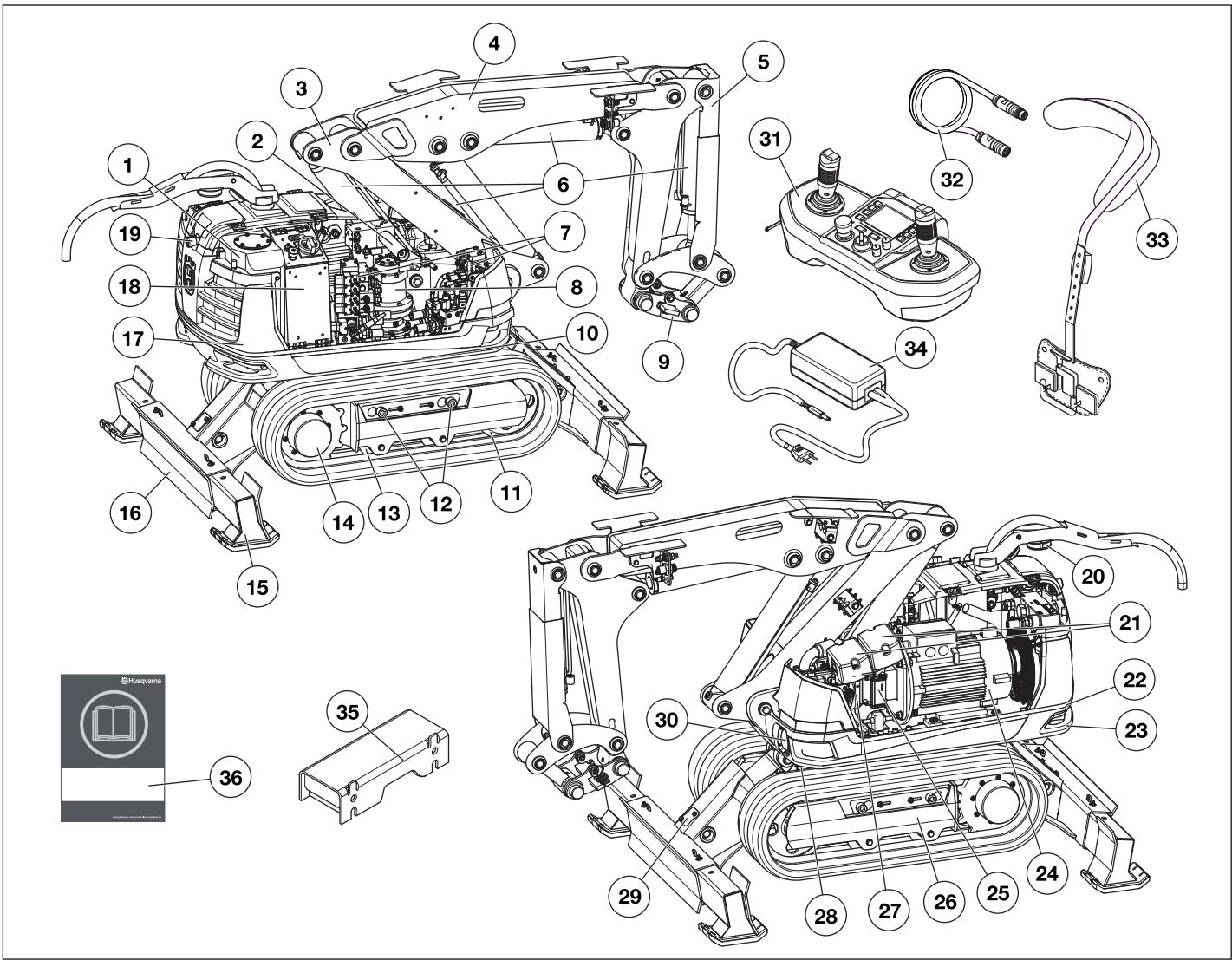 HUSQVARNA DXR 250 - Outils externes (en option) - 1
