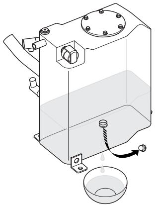 HUSQVARNA DXR 250 - Vidange du fluide hydraulique - 2