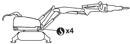 HUSQVARNA DXR 250 - Soulever la machine - 1