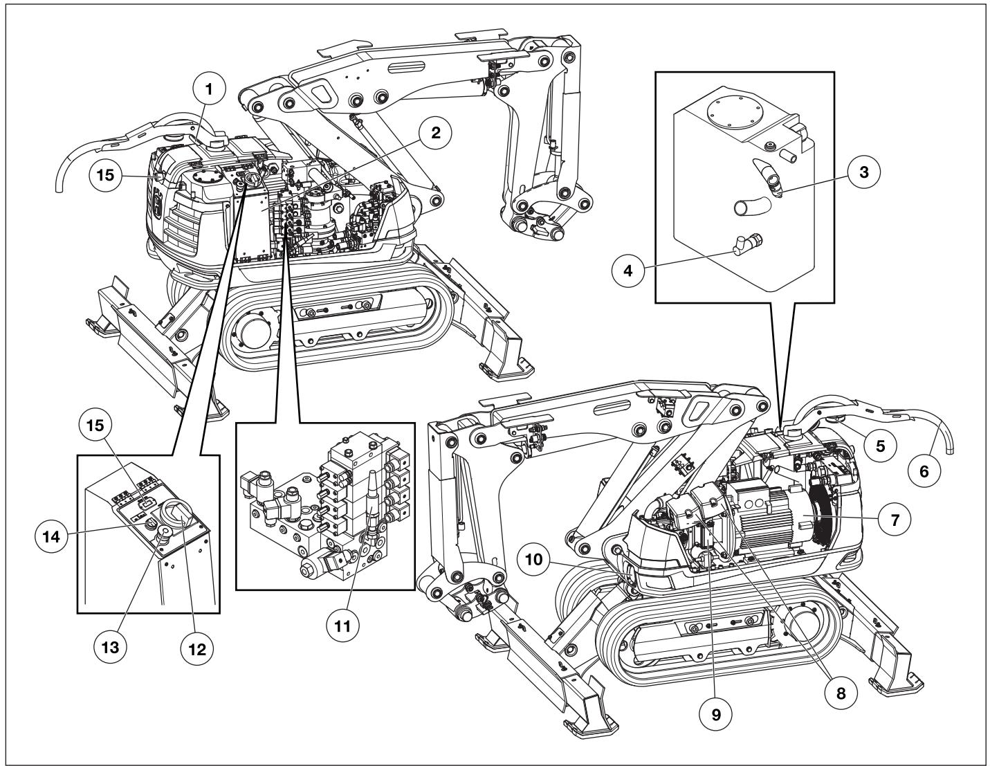 HUSQVARNA DXR 250 - Circuit basse tension - 1
