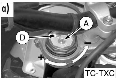 HUSQVARNA HVA TE TC SMR 510 2010 - ADJUSTING THE COMPRESSION FORK (TC 450; TXC 450-510; TE 310-450-510) - 1