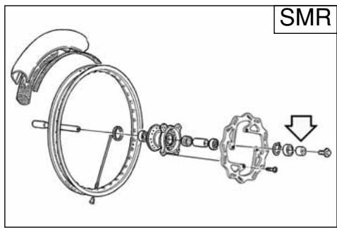 HUSQVARNA HVA TE TC SMR 510 2010 - REASSEMBLING THE FRONT WHEEL - 1