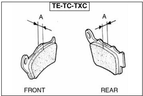 HUSQVARNA HVA TE TC SMR 510 2010 - PADS WEAR (SMR) - 2
