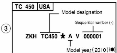 HUSQVARNA HVA TE TC SMR 510 2010 - VEHICLE IDENTIFICATION NUMBER (V.I.N.) - 4