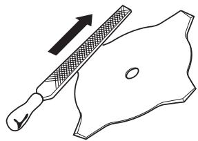 HUSQVARNA J-HANDLE - Limagem da faca de relva e da lâmina de erva - 2