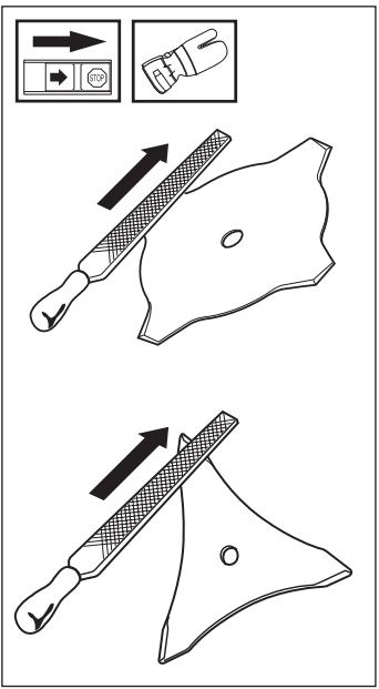 HUSQVARNA J-HANDLE - Vijlen van maaimes en maaiblad - 1