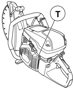 HUSQVARNA K 970 - Réglage du ralenti - 2