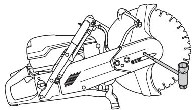 HUSQVARNA K 970 - Montage du disque découvert - 3