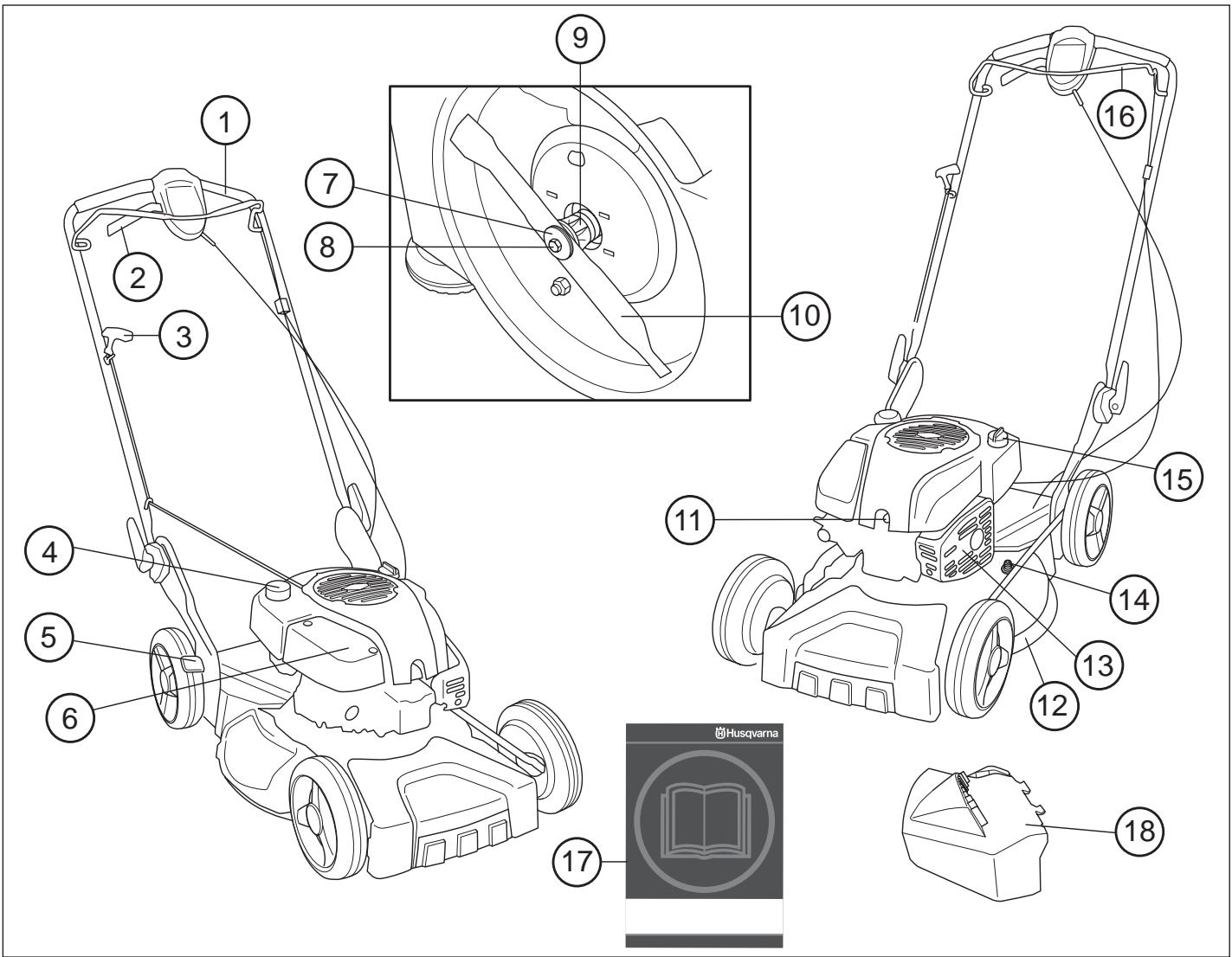 HUSQVARNA LB48V - Ruohonleikkurin osat? LC 48, LC 48V - 1