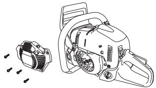 HUSQVARNA 460 RANCHER - Een gebroken of versleten starterkoord verrangen - 2