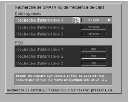 NOKIA 9600S - Recherche de SMATV ou de fréquence de canal RF (pour le modèle 9200 S uniquement) - 3