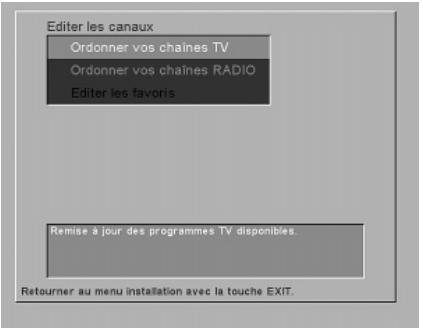 NOKIA 9600S - Ordonner vos chaînes TV et Radio - 1